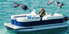 Services de villégiature pour bateaux pontons en aluminium robustes de 19 pieds