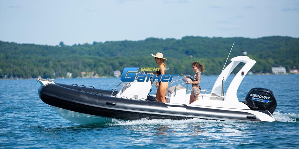 Patrouille côtière de bateau gonflable rigide compact de 5,8 m