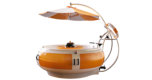 Bateau à beignets barbecue