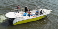 BATEAU PARASAIL en fibre de verre de 35 pieds à usage commercial