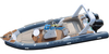 Missions de sauvetage en bateau pneumatique rigide bimoteur de 7,6 m