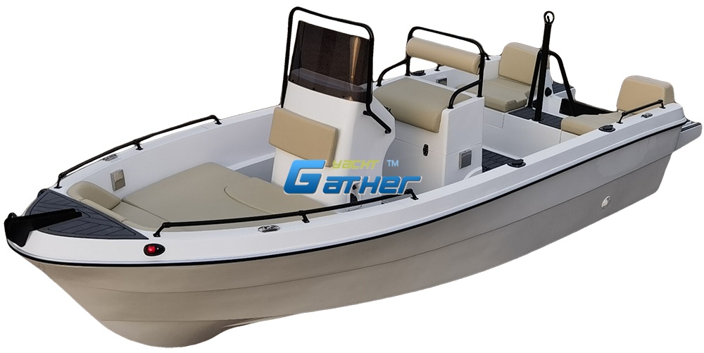 Utilisation commerciale de bateau de pêche en fibre de verre de 17 pieds