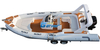 Missions de sauvetage en bateau pneumatique rigide bimoteur de 7,6 m