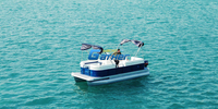 Services de villégiature pour bateaux pontons en aluminium robustes de 19 pieds